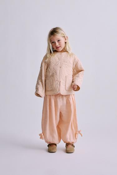 BLOUSON À FLEURS BRODÉES - Rose de Zara - Image 6