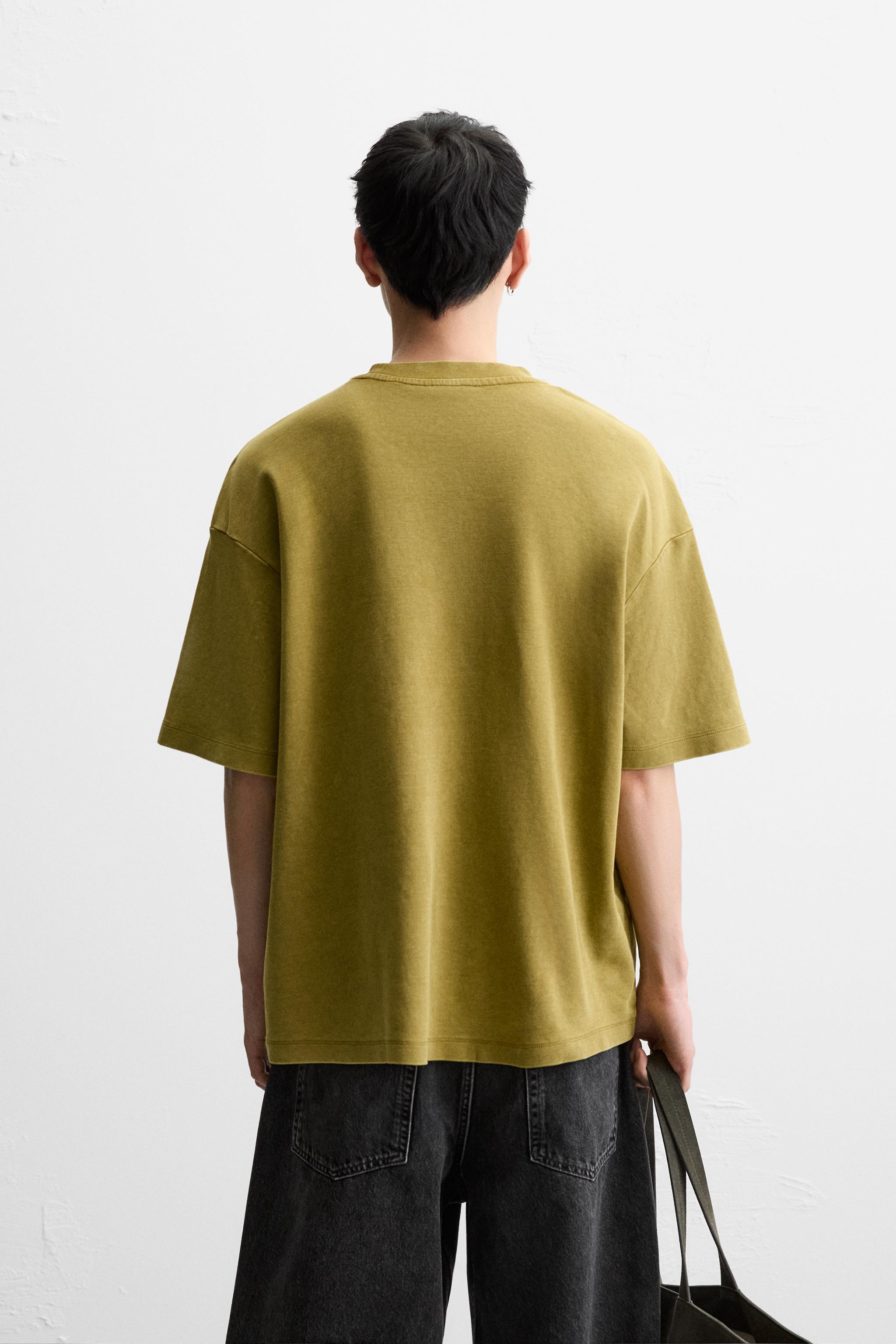 国内発送★ZARA★ウォッシュ加工*リラックスフィットTシャツ ウォッシュ加工リラックスフィットTシャツ - rウォッシュ