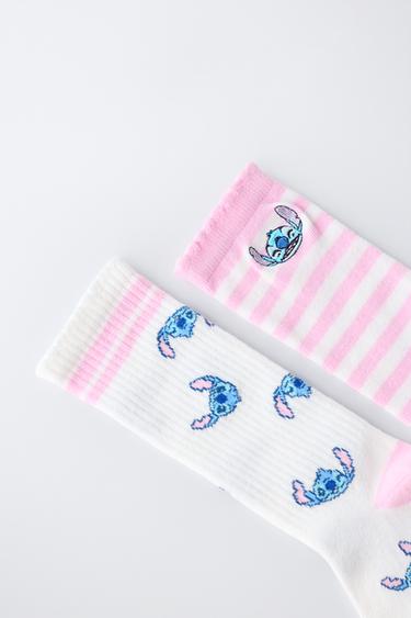 LOT DE DEUX CHAUSSETTES MONTANTES LILO & STITCH © DISNEY - Rose de Zara - Image 2
