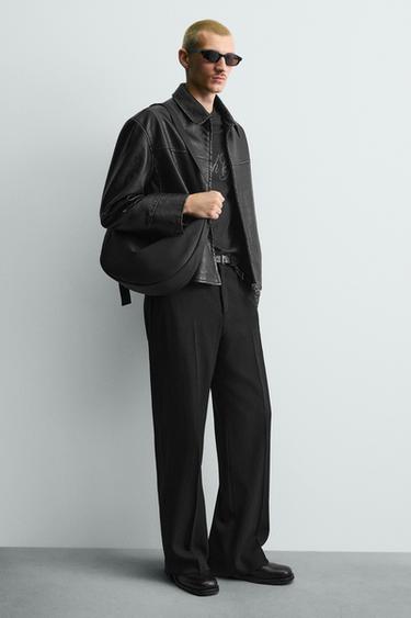 RUBBERISED SHOULDER BAG - Black by Zara - Image 0