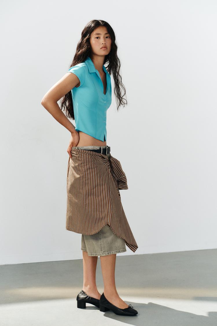 Top estilo camisa 3