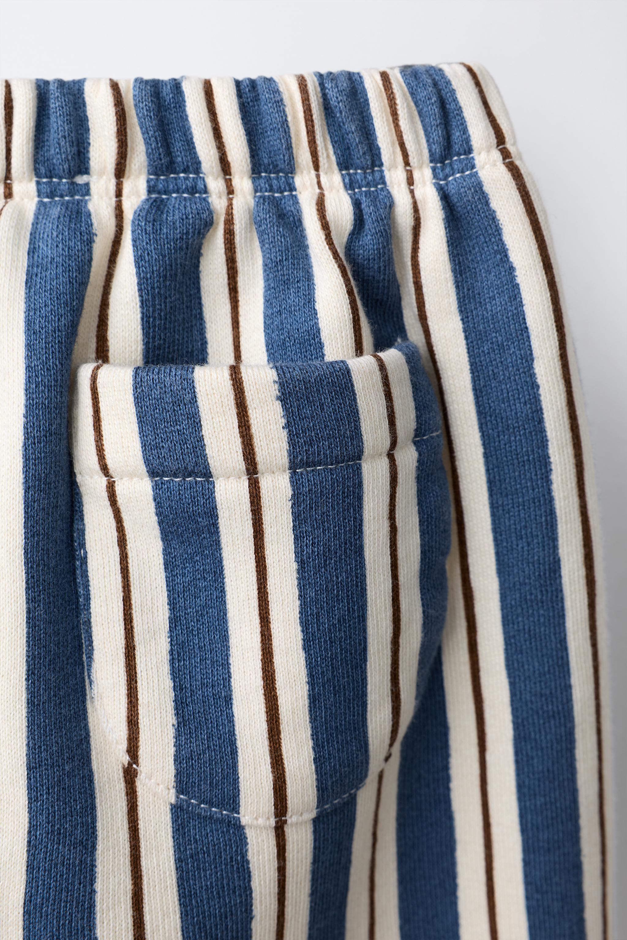 STRIPED BAGGY PANTS