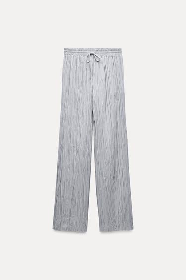 PLEATED TROUSERS - Lilac by Zara