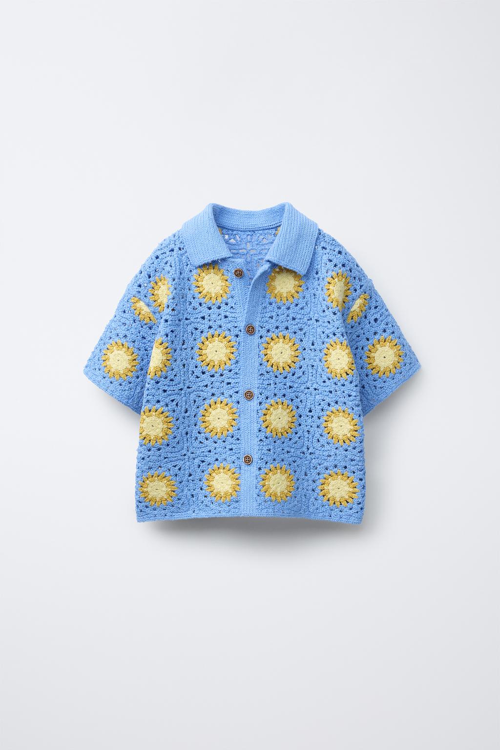 CAMISA PUNTO CROCHET SOLES
