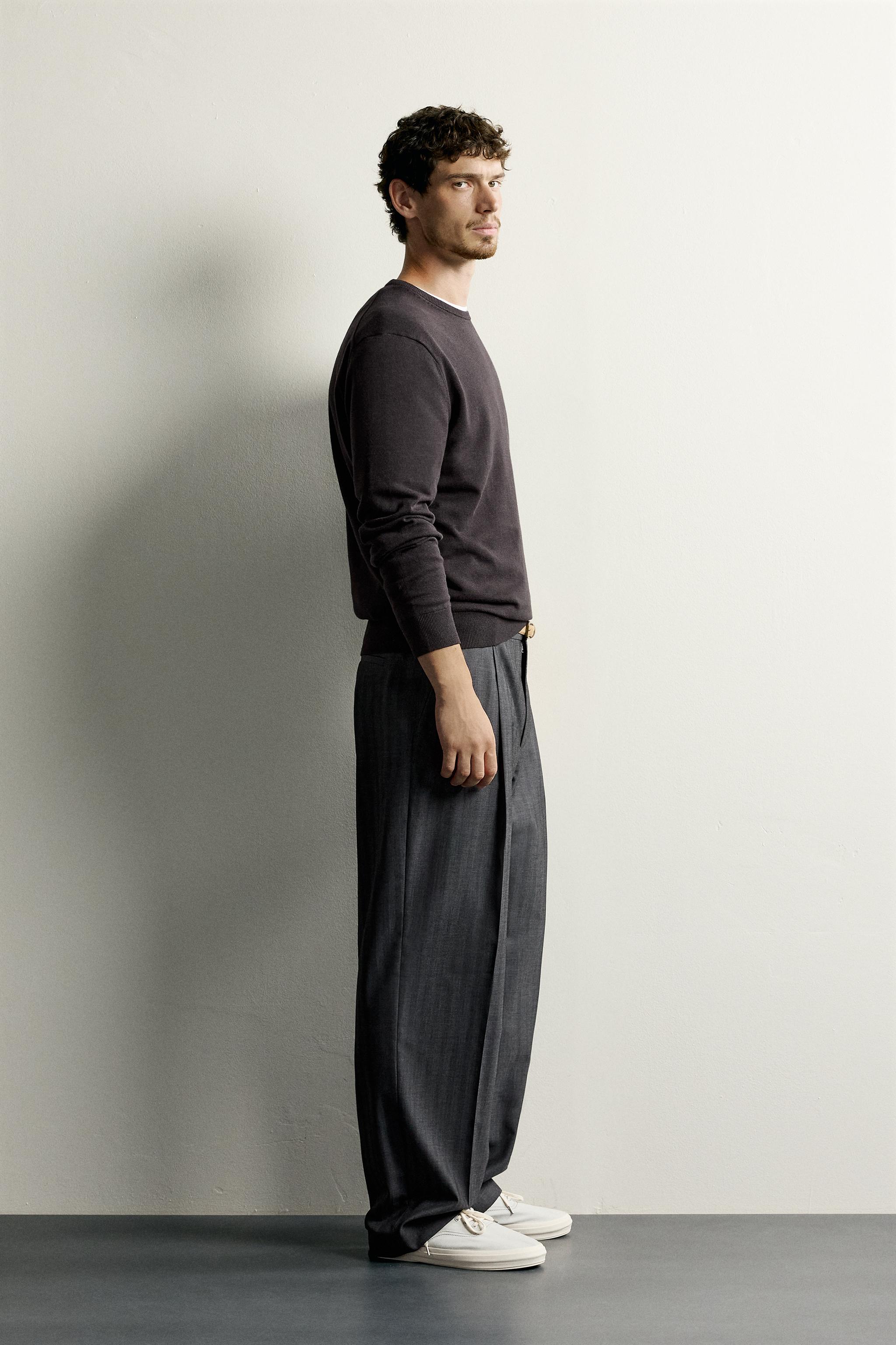 COTTON BLEND REGULAR FIT SWEATER