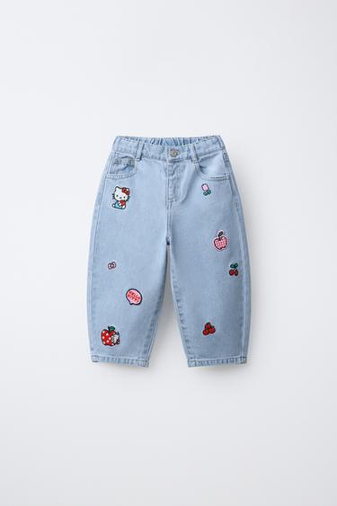 JEANS BARREL HELLO KITTY © SANRIO - Bleu de Zara - Image 0