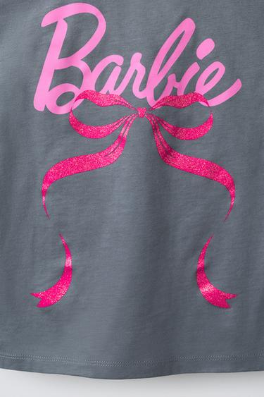BARBIE™ MATTEL BOW T-SHIRT - Anthracite grey by Zara - Image 3