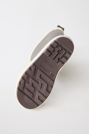 COLOUR BLOCK WELLIES - Brown by Zara