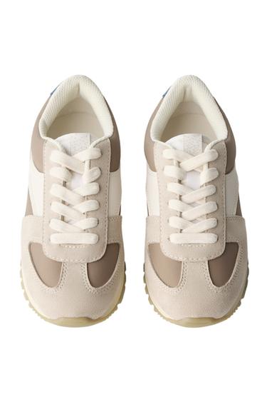 BASKET DE SPORT COMBINÉE - Gris de Zara - Image 1