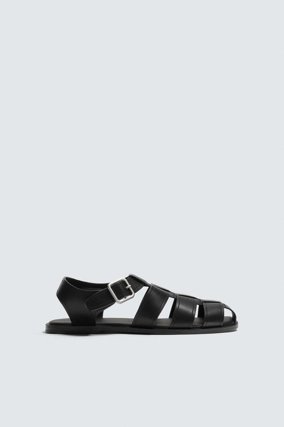 BUCKLED FISHERMAN SANDALS from Zara - $79.90
