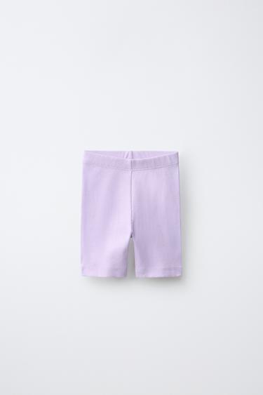 LEGGING CORTO RIB - Malva de Zara - Imagen 0