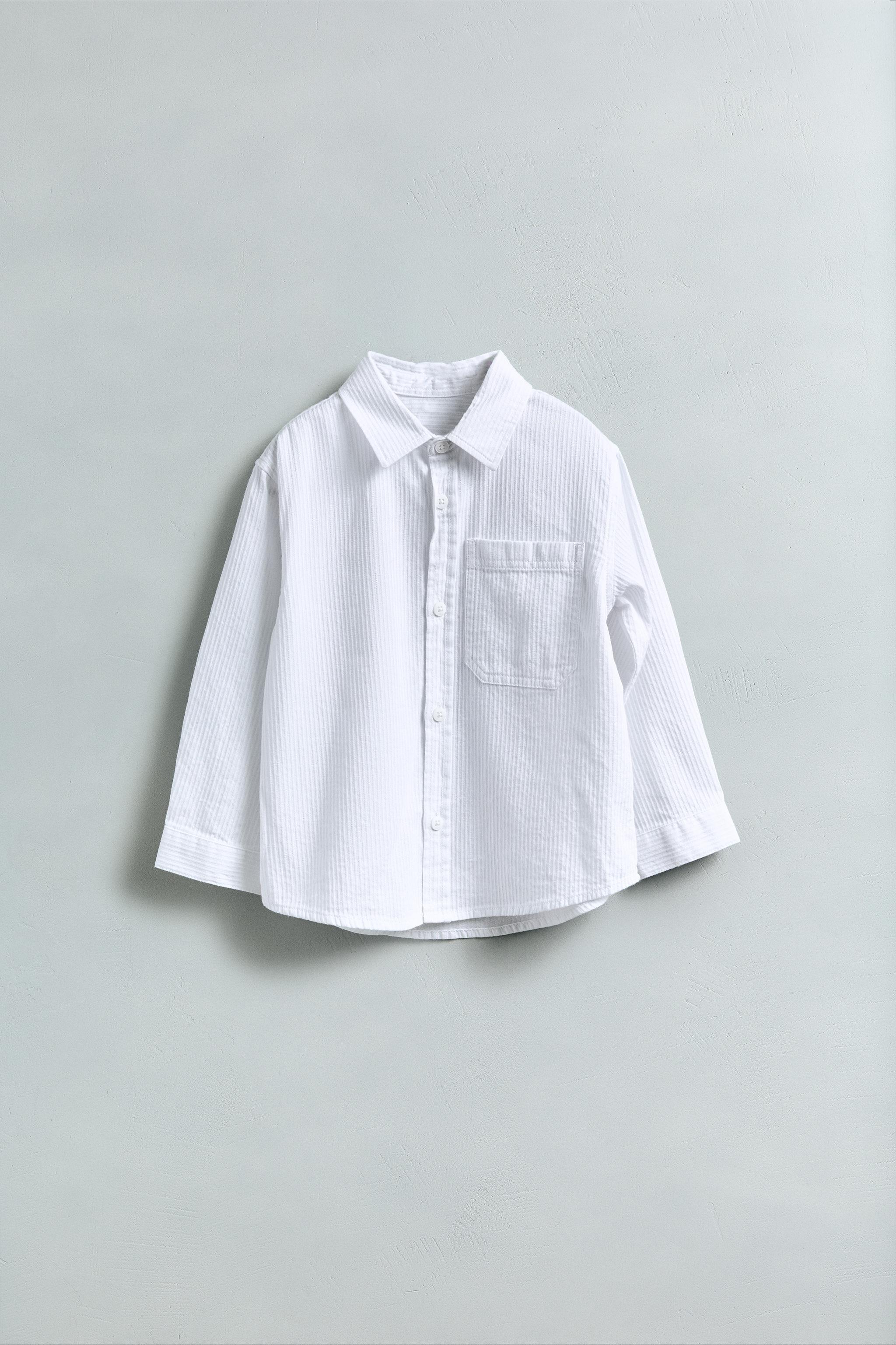 テクスチャードシャツ - ホワイト | ZARA Japan / 日本