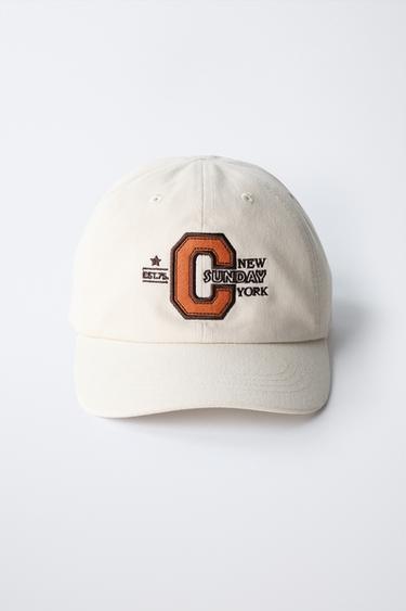 EMBROIDERED CAP - Sand by Zara - Image 3