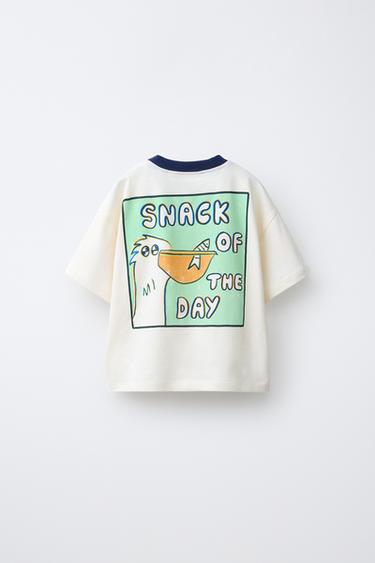 PELICAN PRINT T-SHIRT - Mid-ecru by Zara