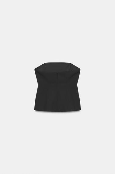 TOP BUSTIER - Noir de Zara - Image 5