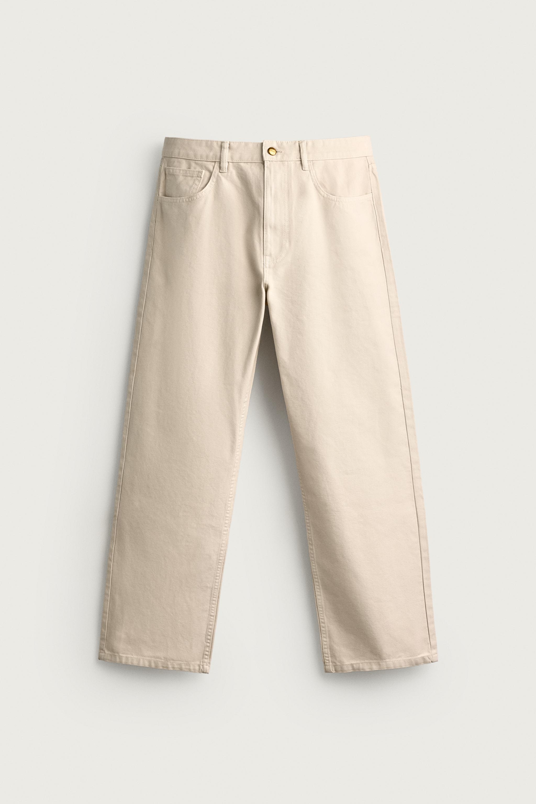 LOOSE FIT PANTS — Ecru
