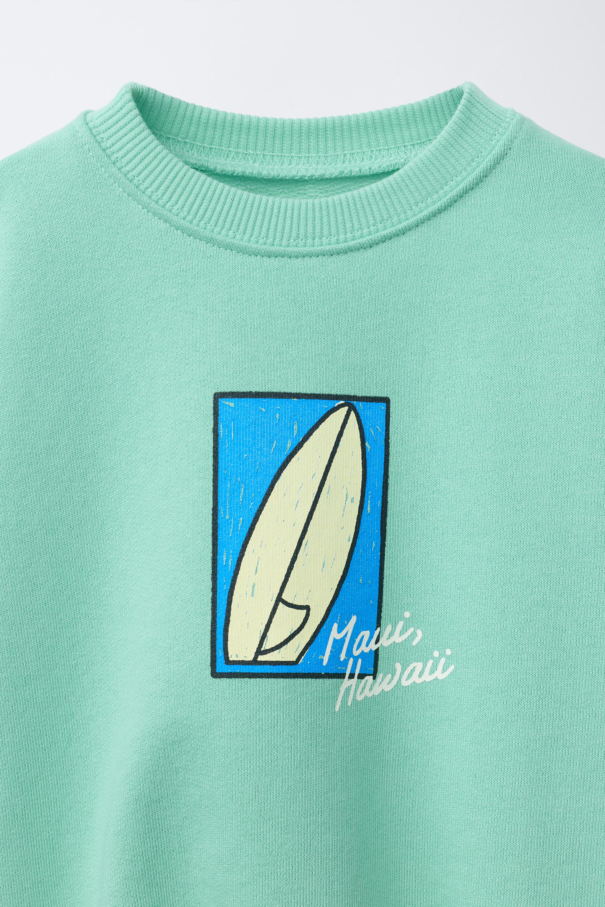 SURF PRINT SWEATSHIRT