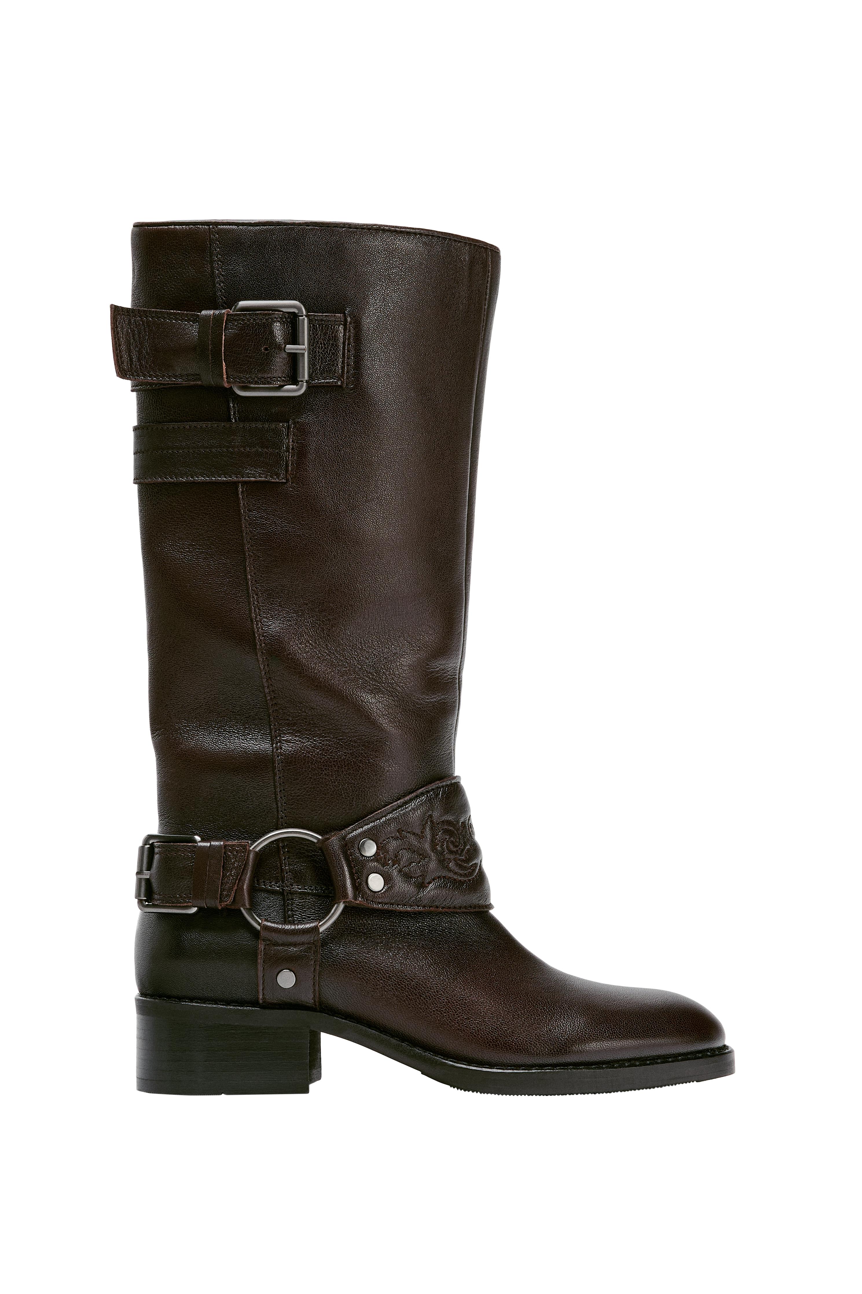 LEATHER EFFECT JACKET WITH ELASTICATED DETAILS