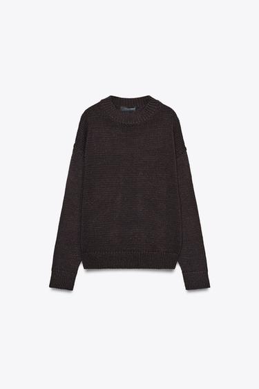 BASIC KNIT SWEATER - Brown by Zara - Image 5