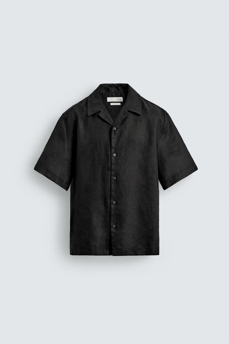 ZARA 100% LINEN RELAXED FIT SHIRT
