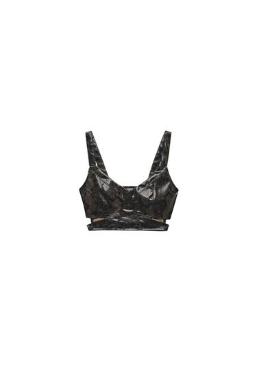 ANIMAL EMBOSSED CUT-OUT TOP