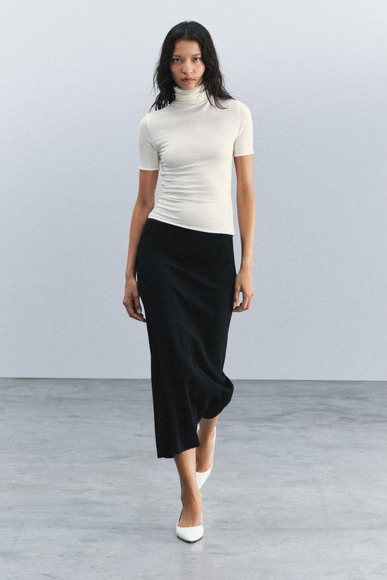 SHORT SLEEVE T-SHIRT - Ecru by Zara - Image 0