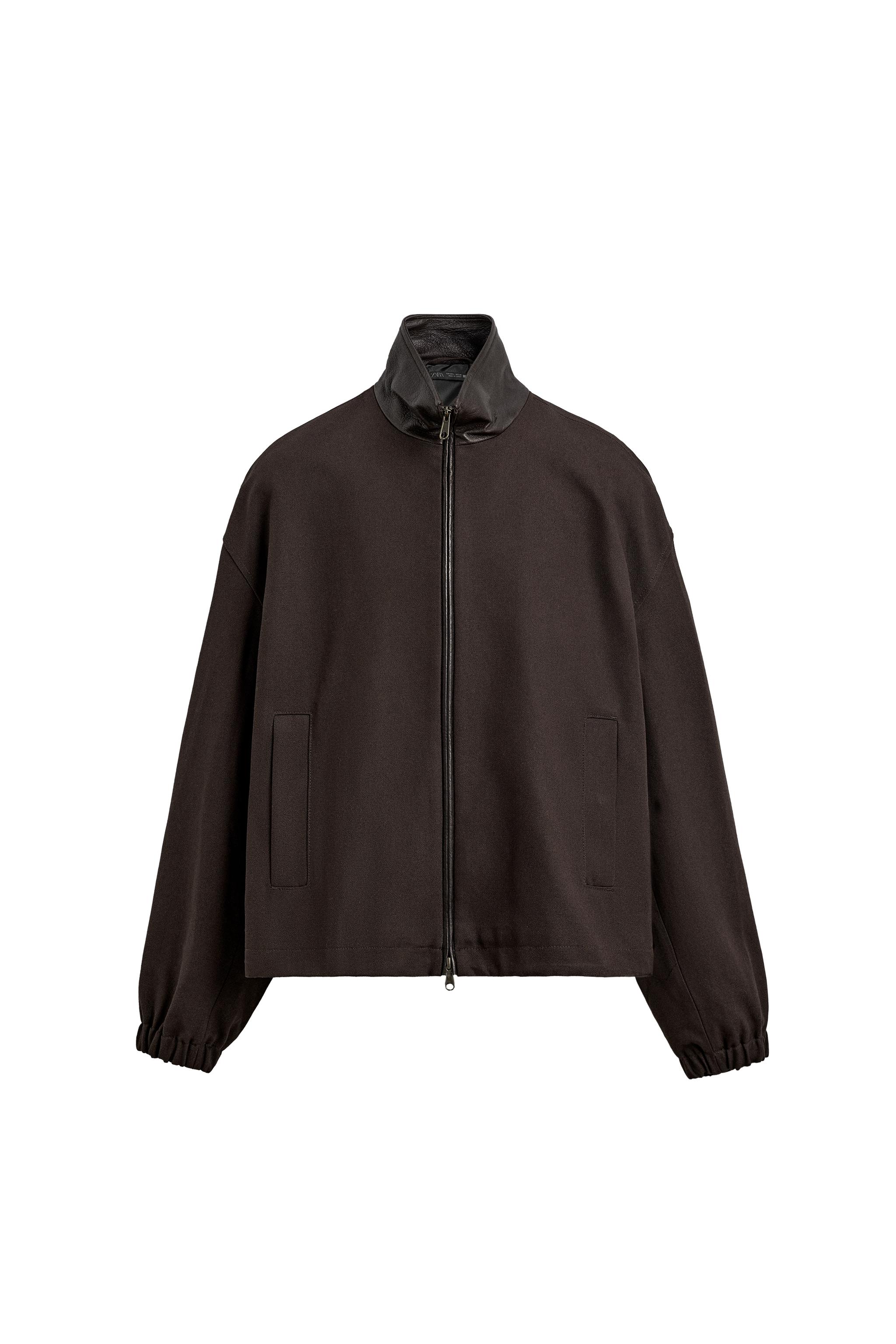 CONTRAST COLLAR JACKET