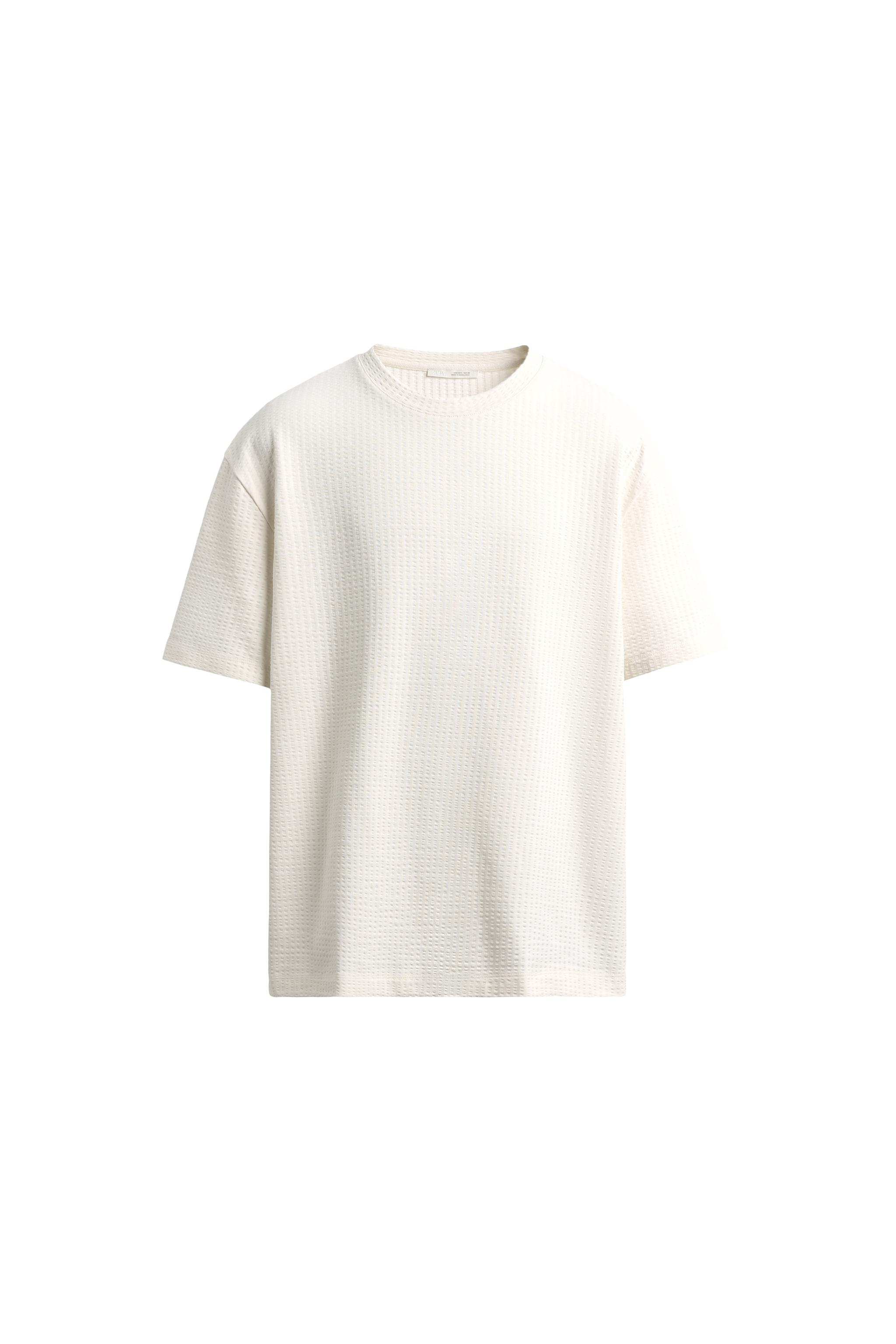 CAMISETA SEERSUCKER CONFORT - Cru | ZARA Brasil