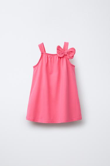 Zara BOW STRAP DRESS - Coral