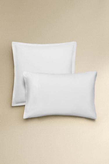 FUNDA ALMOHADA OVERLOCK - Blanco de Zara