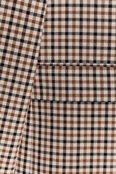VESTE DROITE À CARREAUX ZW COLLECTION - Multicolore de Zara - Image 7