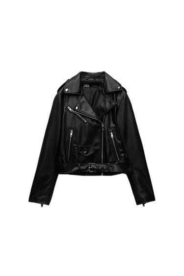 FAUX LEATHER JACKET