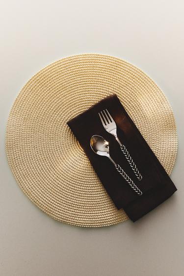 Zara PAPER PLACEMAT (PACK OF 2) - Light beige