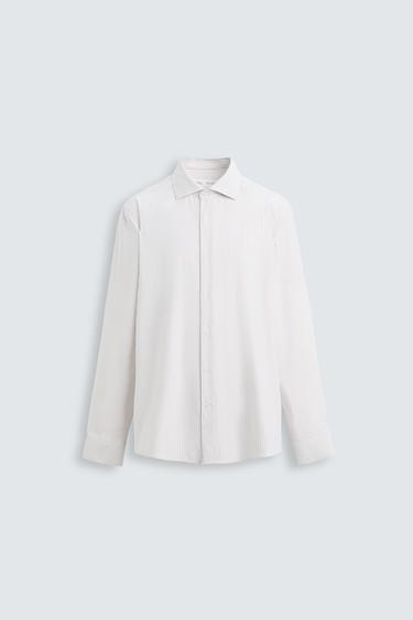 REGULAR FIT SHIRT - Ecru / Beige by Zara