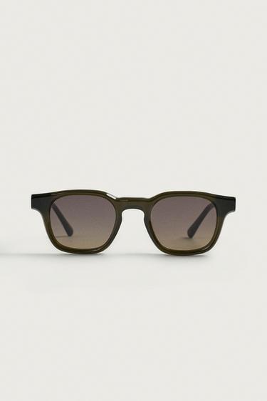 RECTANGULAR SUNGLASSES - Olive green by Zara