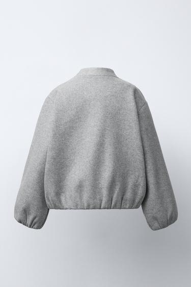 BLOUSON BOMBER SOFT - Gris clair de Zara - Image 3