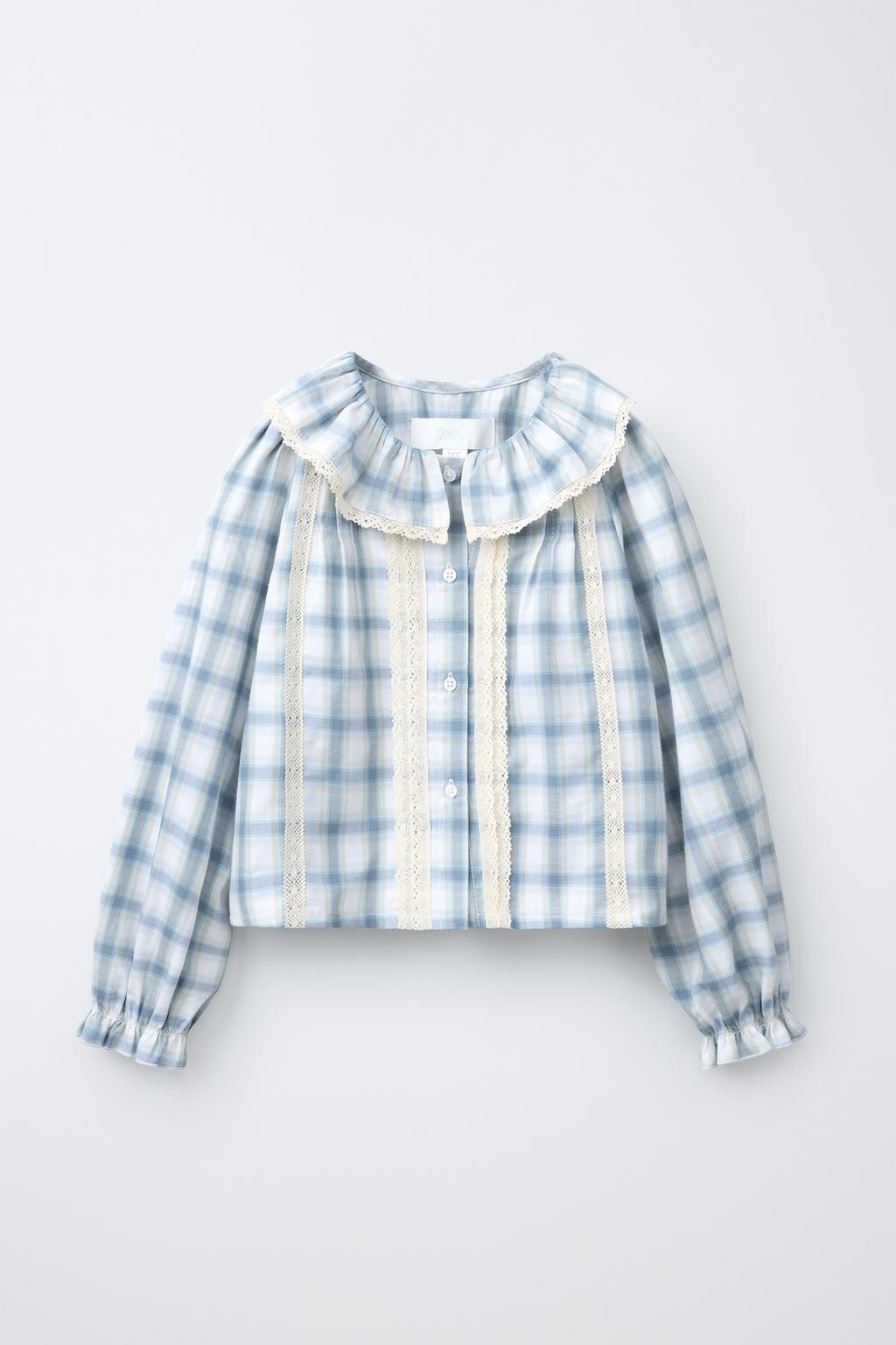LACE CHECKS SHIRT