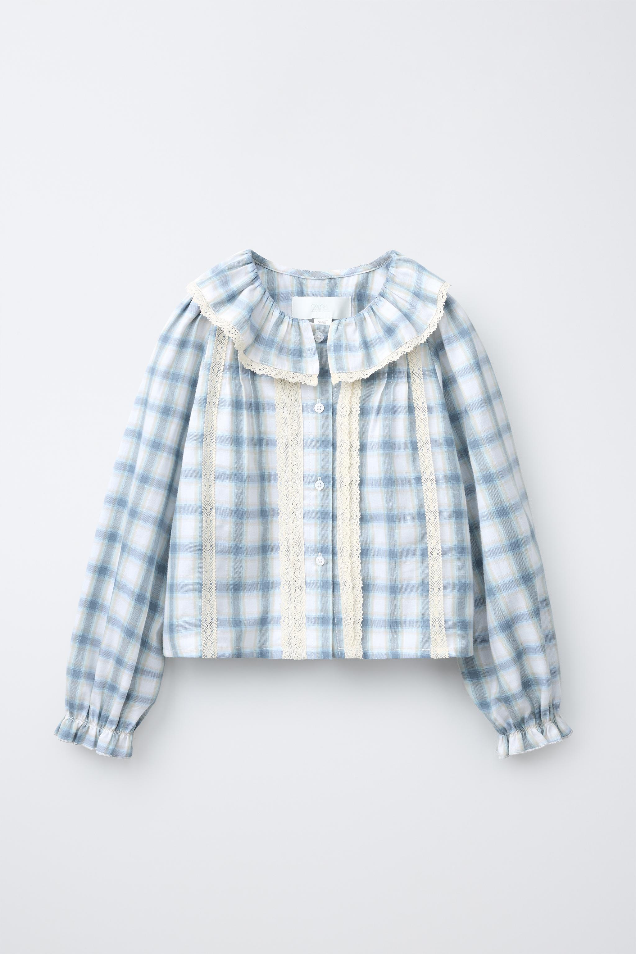 CHEMISE CARREAUX ENCAJE