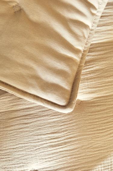 CHILDREN'S MUSLIN QUILT - Beige by Zara - Image 5