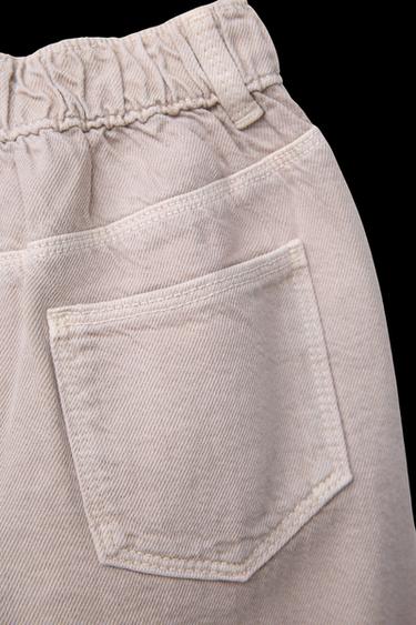 TWILL BALLOON TROUSERS - Brown / Taupe by Zara