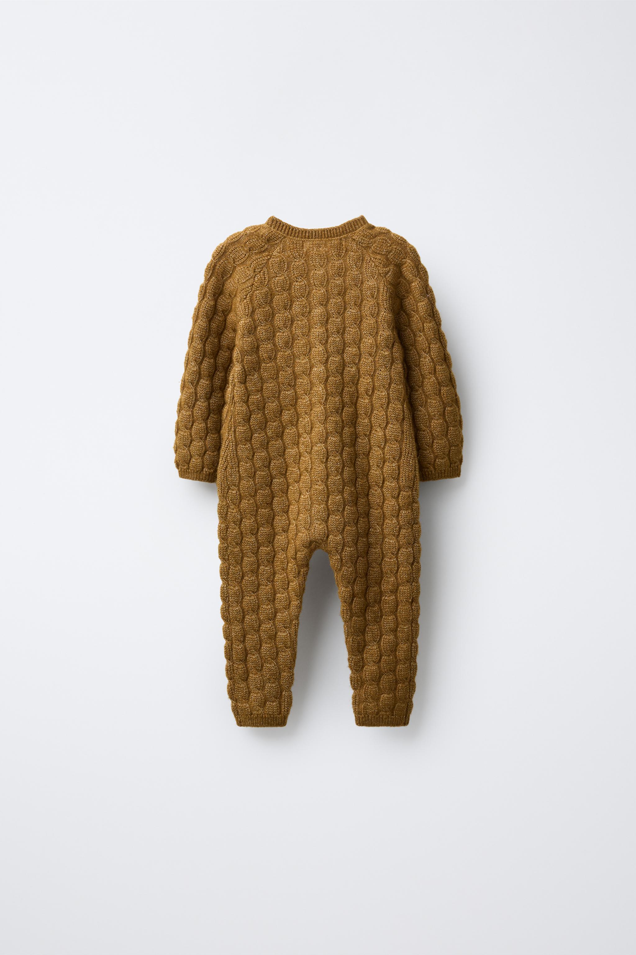 COMBINAISON LONGUE EN MAILLE TORSADÉE