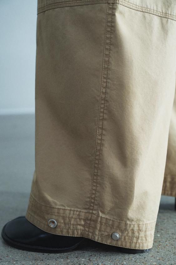 PANTALON CARGO ZW COLLECTION - Marron / Taupe de Zara - Image 2