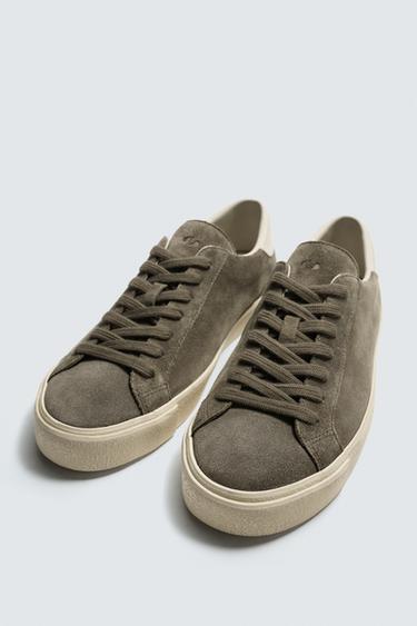 BASKET EN CUIR - Gris de Zara - Image 4