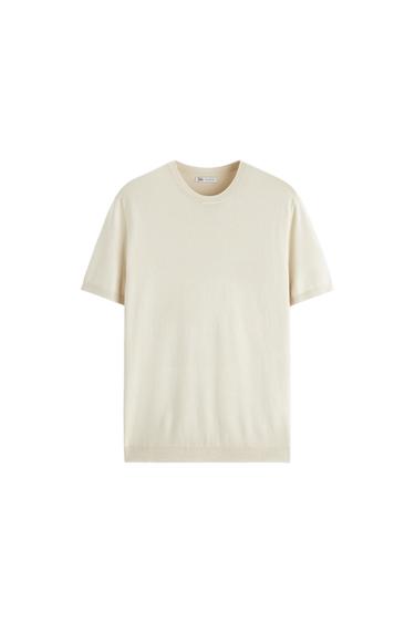VISCOSE BLEND KNIT T-SHIRT
