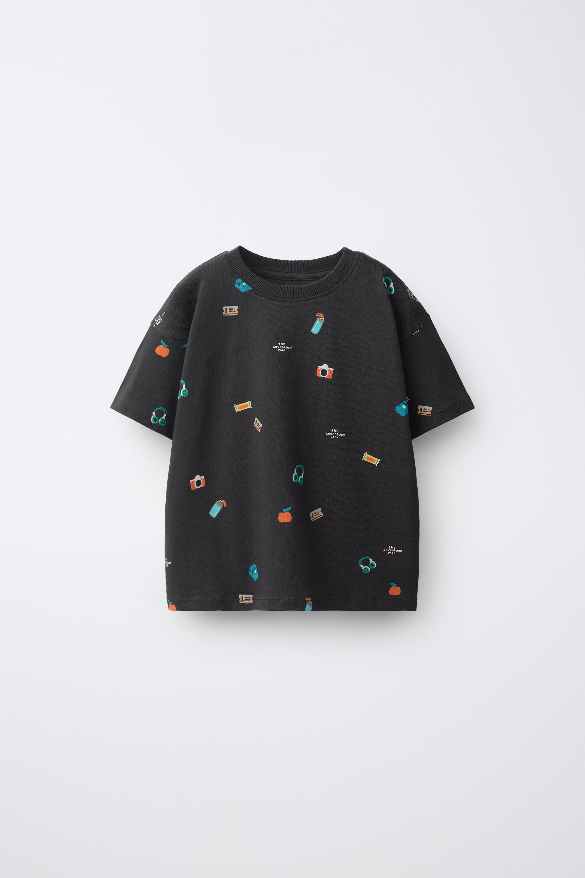 Детские футболки Zara GRAPHIC PRINT T-SHIRT