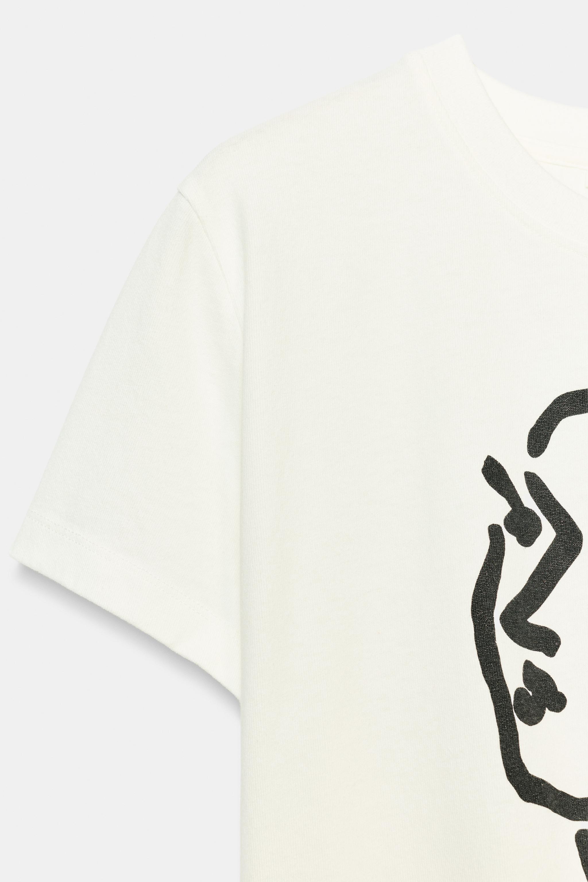 Женские футболки Zara HENRI MATISSE T-SHIRT — фото 7