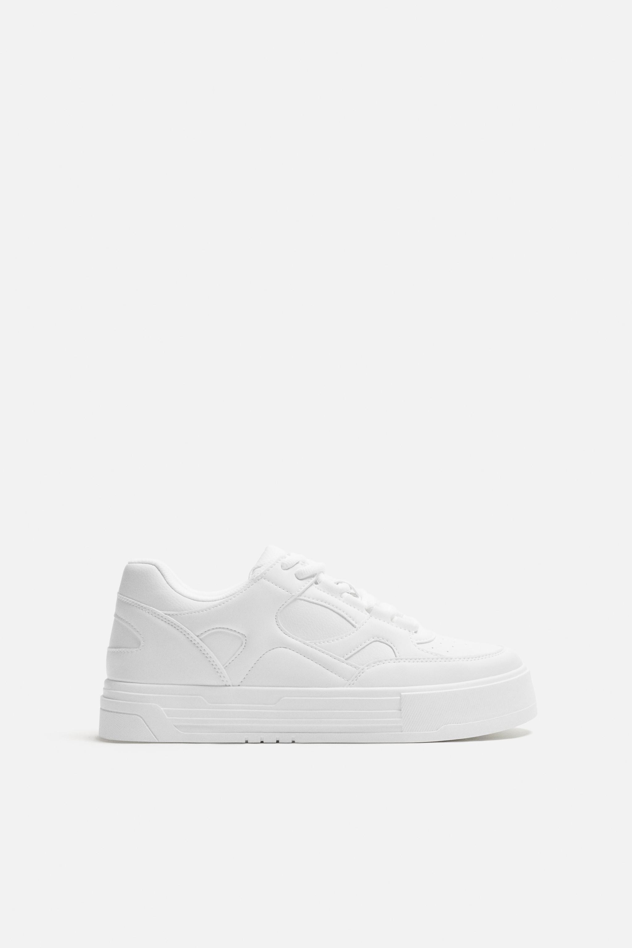 ZAPATILLA ESTILO RETRO Blanco ZARA Chile