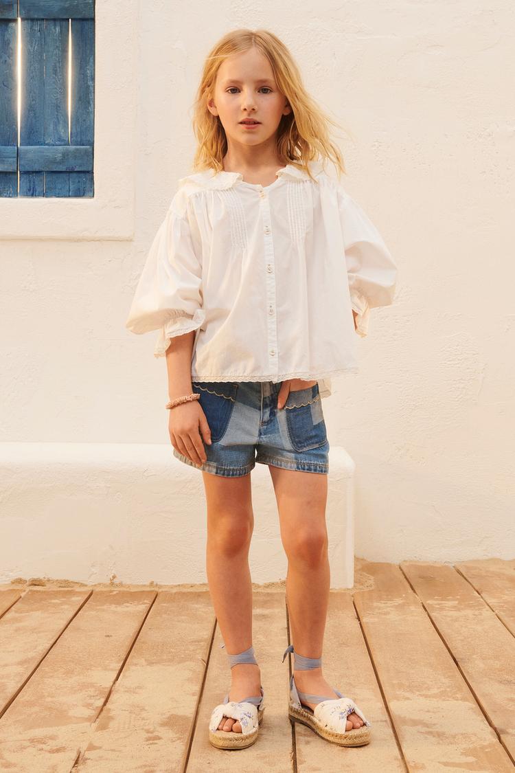 パッチワーク リミテッドエディション デニムバミューダパンツ  