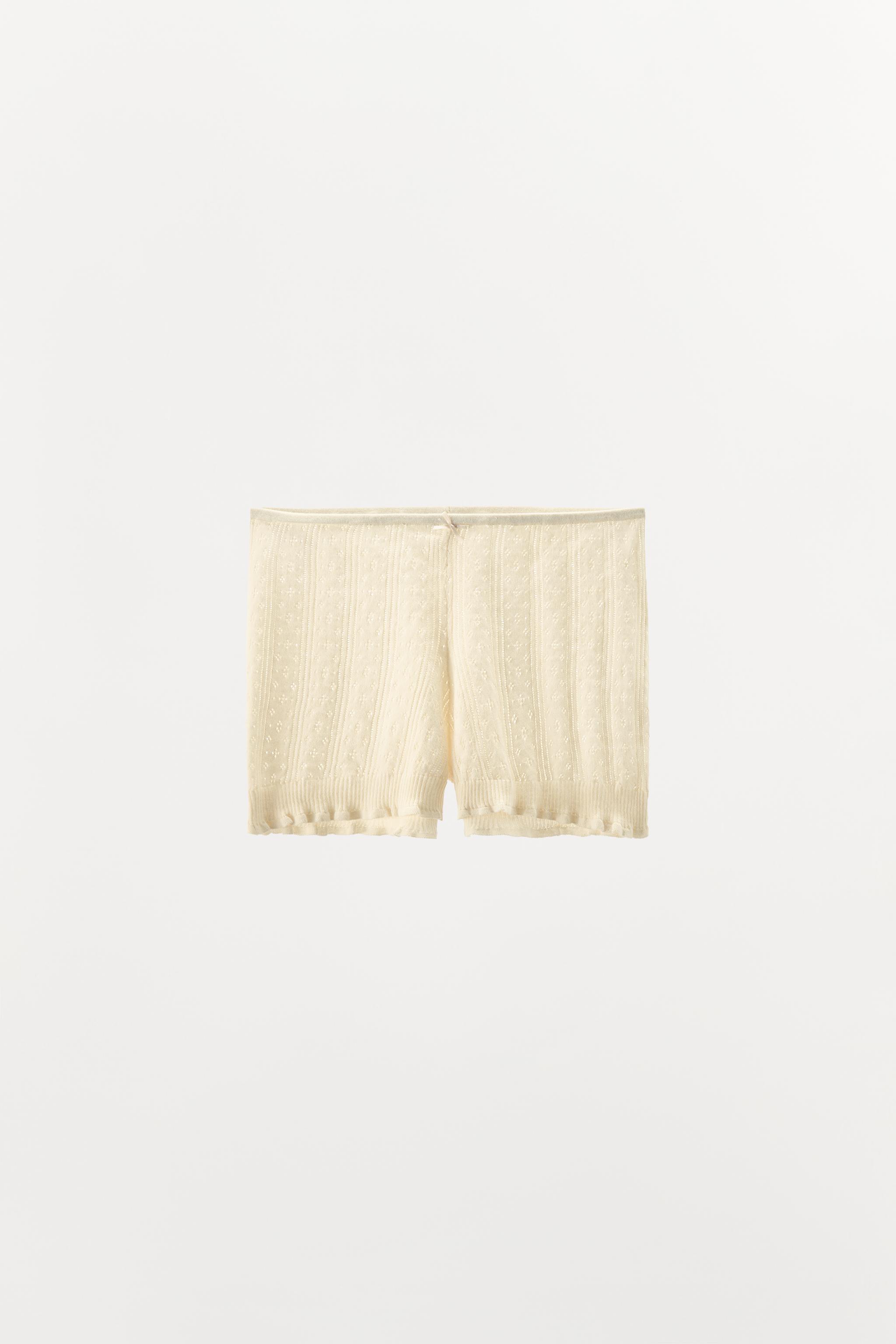 ZARA POINTELLE ボクサーショーツ 1223/558 POINTELLE BOXER SHORTS - Oyster-white | ZARA New Zealand