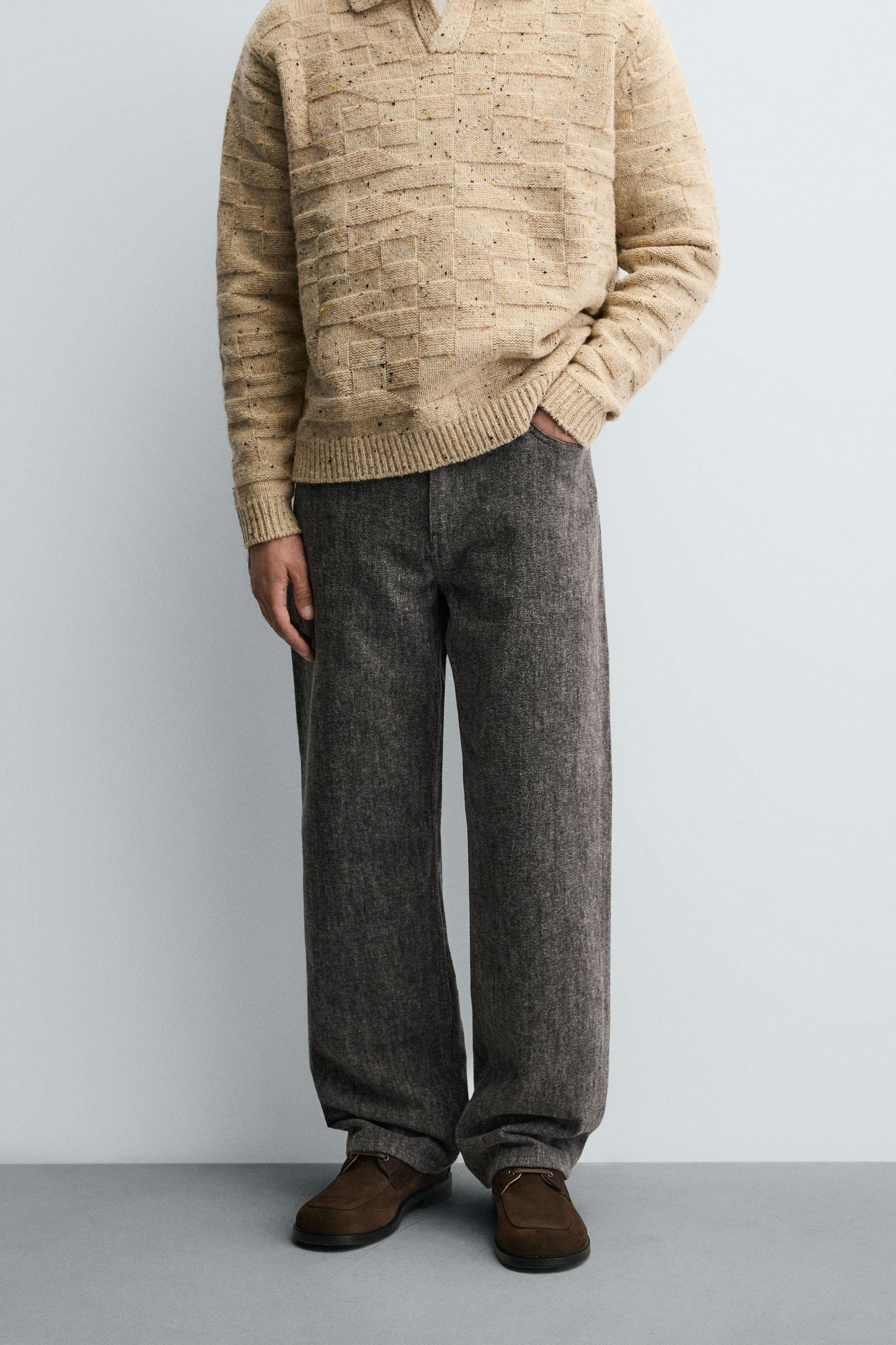 BRUSHED STRAIGHT FIT JEANS